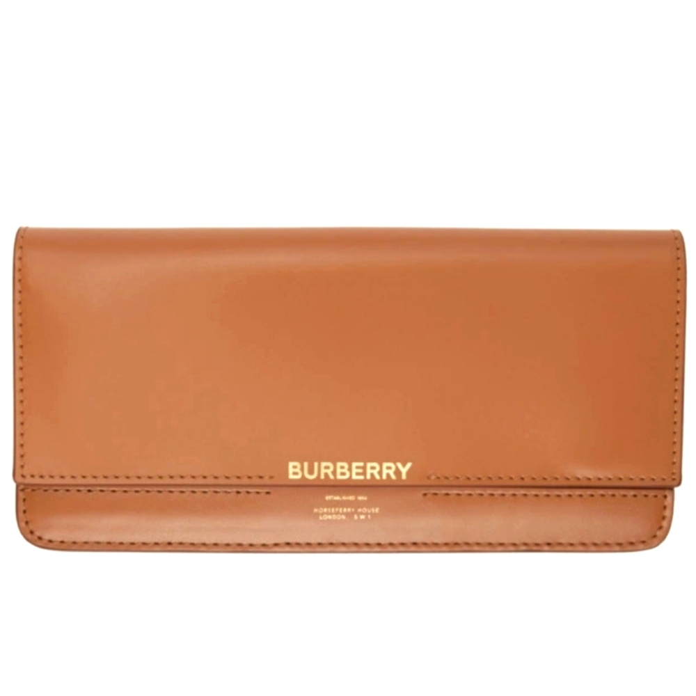 Burberry Brown Horseferry Haley Continental Wallet.
